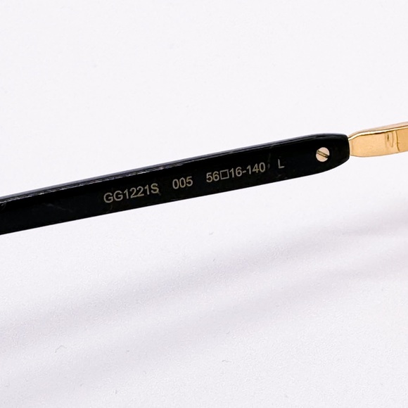 NEW GUCCI GG1221S 005 SUNGLASSES GUCCI CREAM LENSES  SQUARE EYEWEAR - Picture 8 of 11